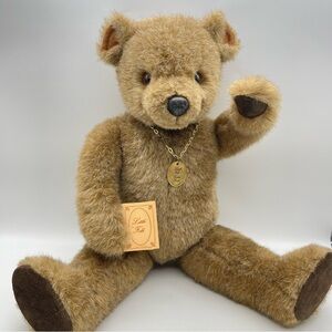 Vintage Little Folk Tiverton Handmade Mohair Teddy Bear Plush Stuffed Animal Toy